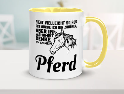 Pferde Spruch | Reiterin Tasse Pferdesport Reiten Humor Geschenkidee
