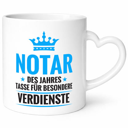 Besonderer Verdienst: Notar | Jurist Geschenkidee Humor Tasse