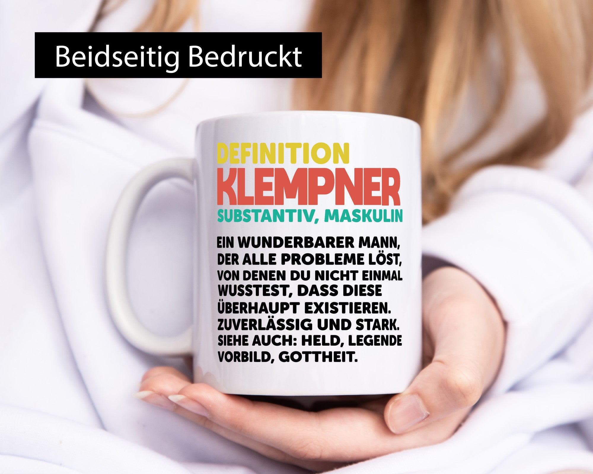 Definition Klempner | Arbeit Held Geschenkidee Kollegen Büro Humor Tasse