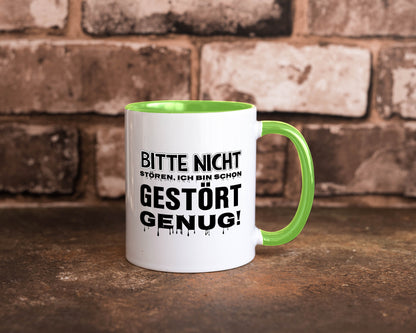 Ich bin schon gestört lustiger Spruch Geschenk Humor Geschenkidee Tasse