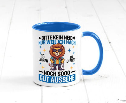15 Jahre im Dienst | Arbeitsjubiläum Arbeit lustig Kollegen Büro Geschenk Tasse