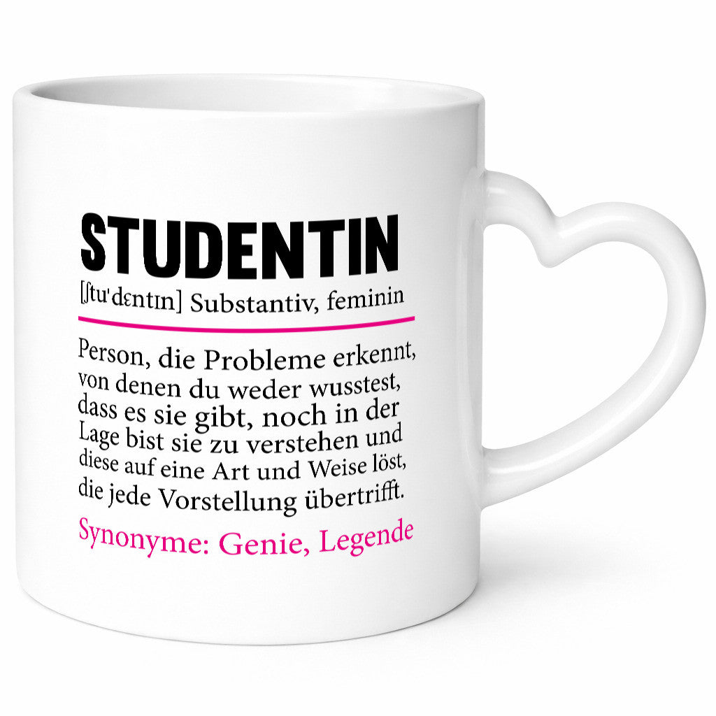 Studentin | Spruch Uni Studium Universität Geschenkidee Humor Tasse