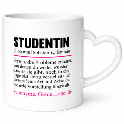 Studentin | Spruch Uni Studium Universität Geschenkidee Humor Tasse