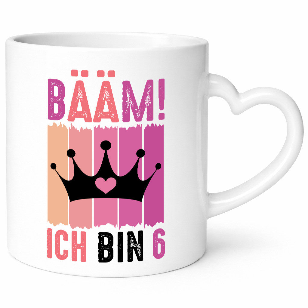 6. Geburtstag | 6 Jahre Bääm ich bin Krone Geschenkidee Humor Tasse