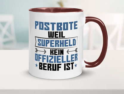 Superheld Postbote | Beruf Post Briefträger Geschenk Arbeit Kollegen Büro