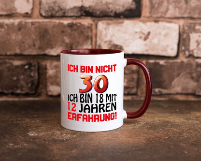Ich bin nicht 30. lustiger Spruch Geschenk Humor Geschenkidee Tasse