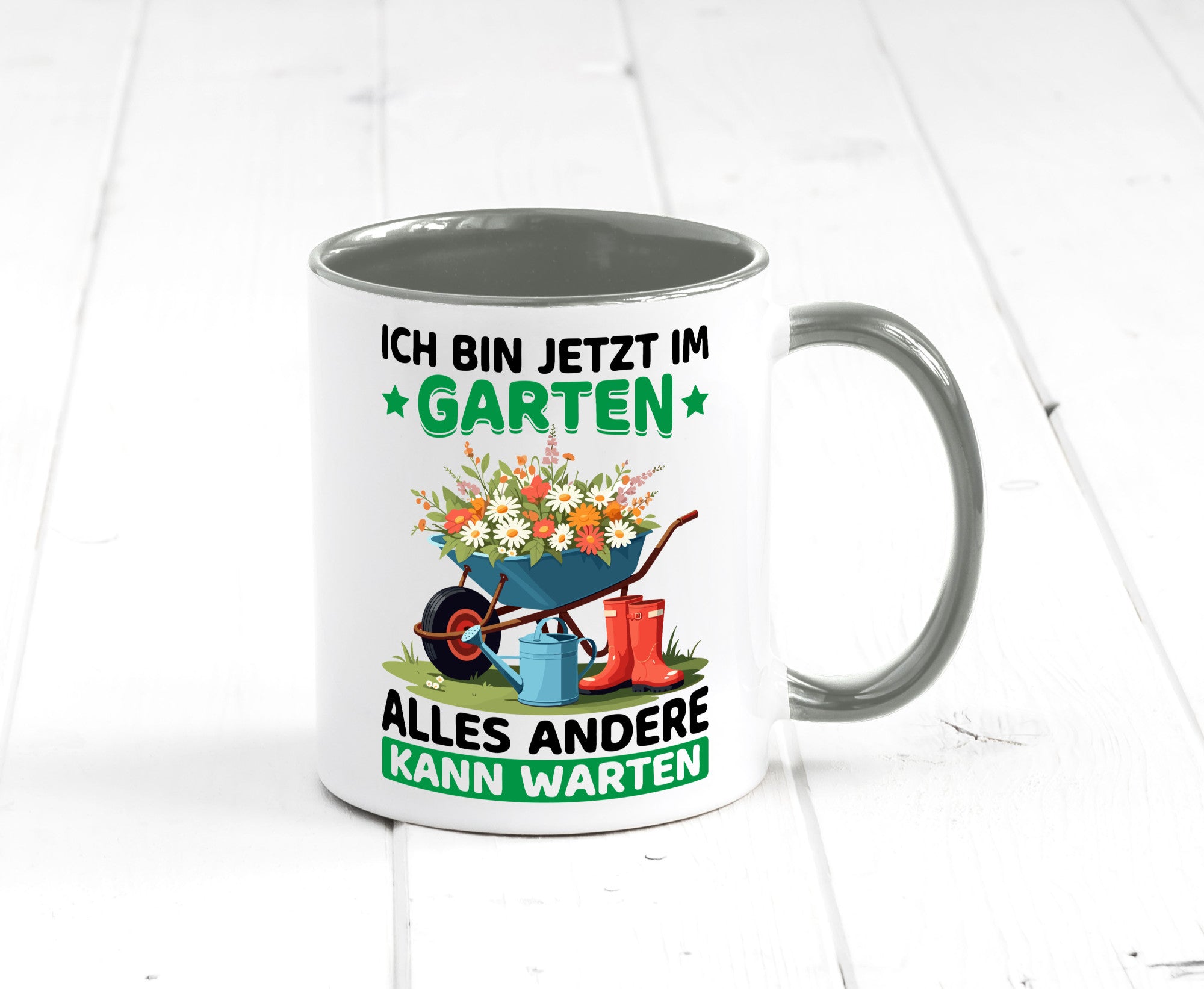 Im Garten alles andere kann warten | Gärtner Gartenarbeit Geschenk Arbeit