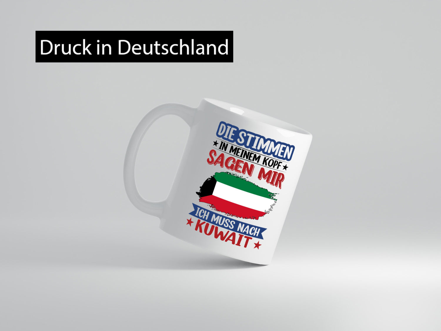 Kuwait | Urlaub Stimmen in meinem Kopf Traumland Geschenkidee Humor Tasse