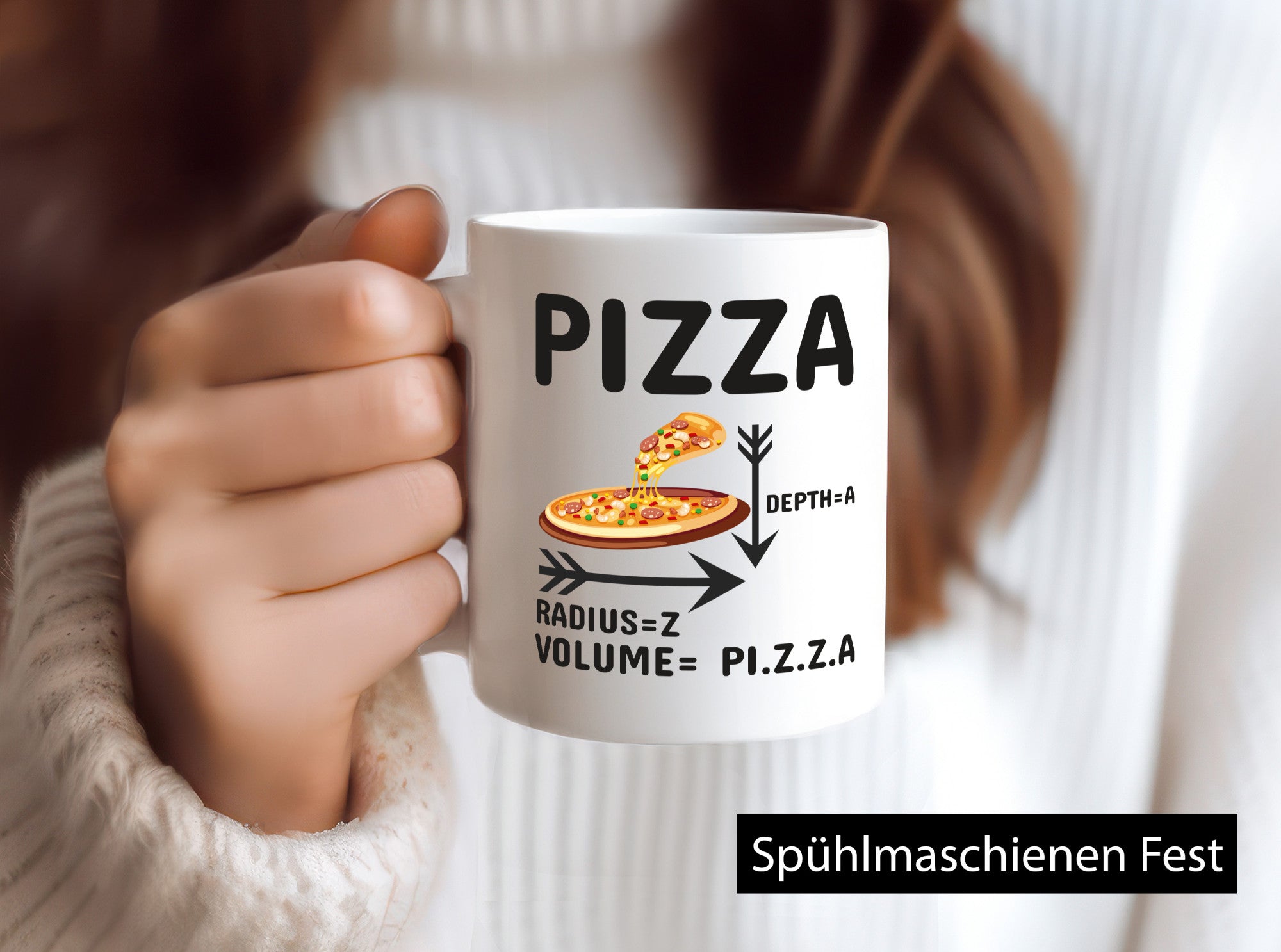Pizza Tasse | Mathematik Witz Mathe Lehrer lustig Geschenkidee Humor