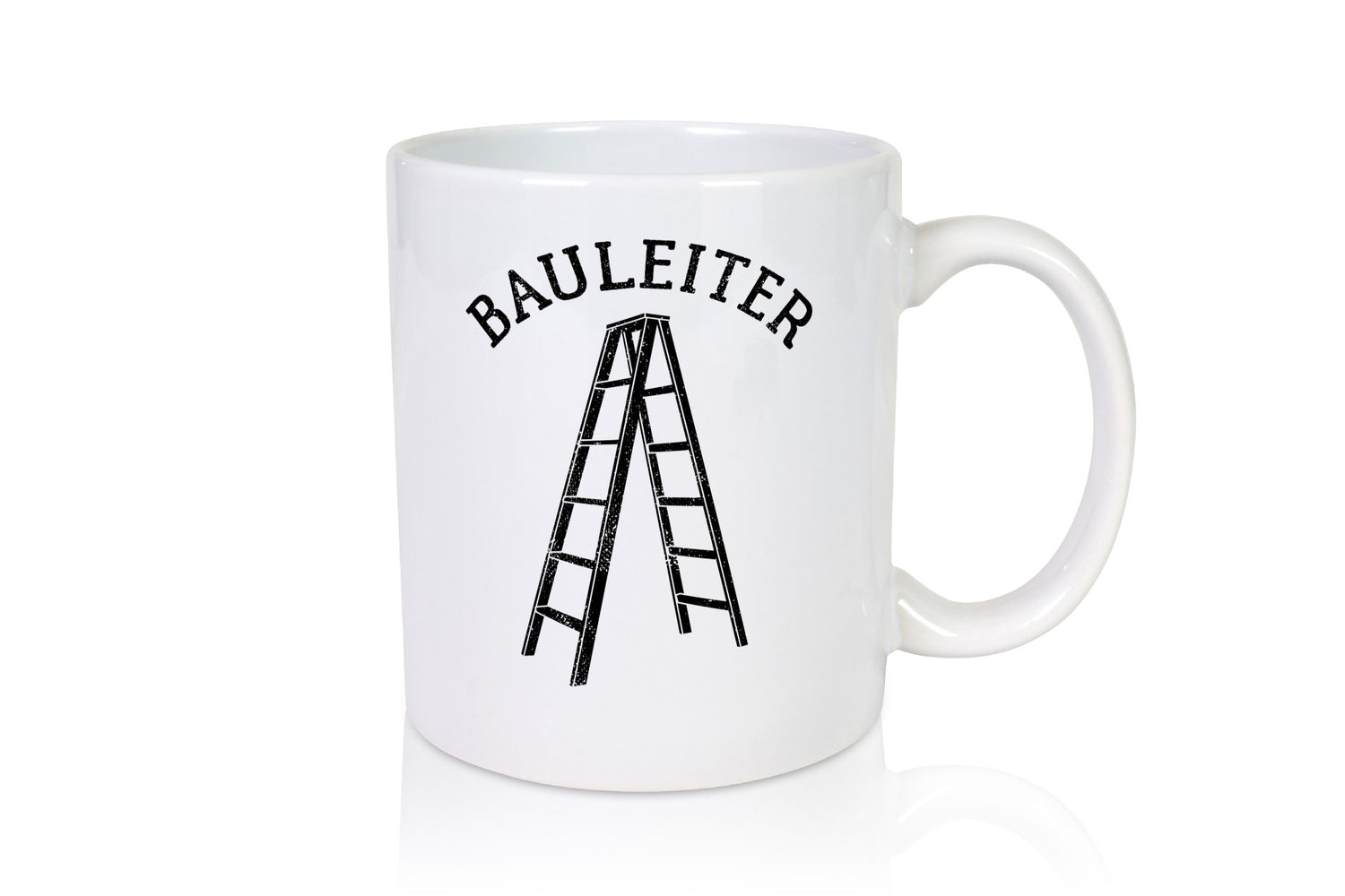 Bauleiter - Baustelle Leiter Wortspiel lustig Humor Geschenkidee Geschenk Tasse