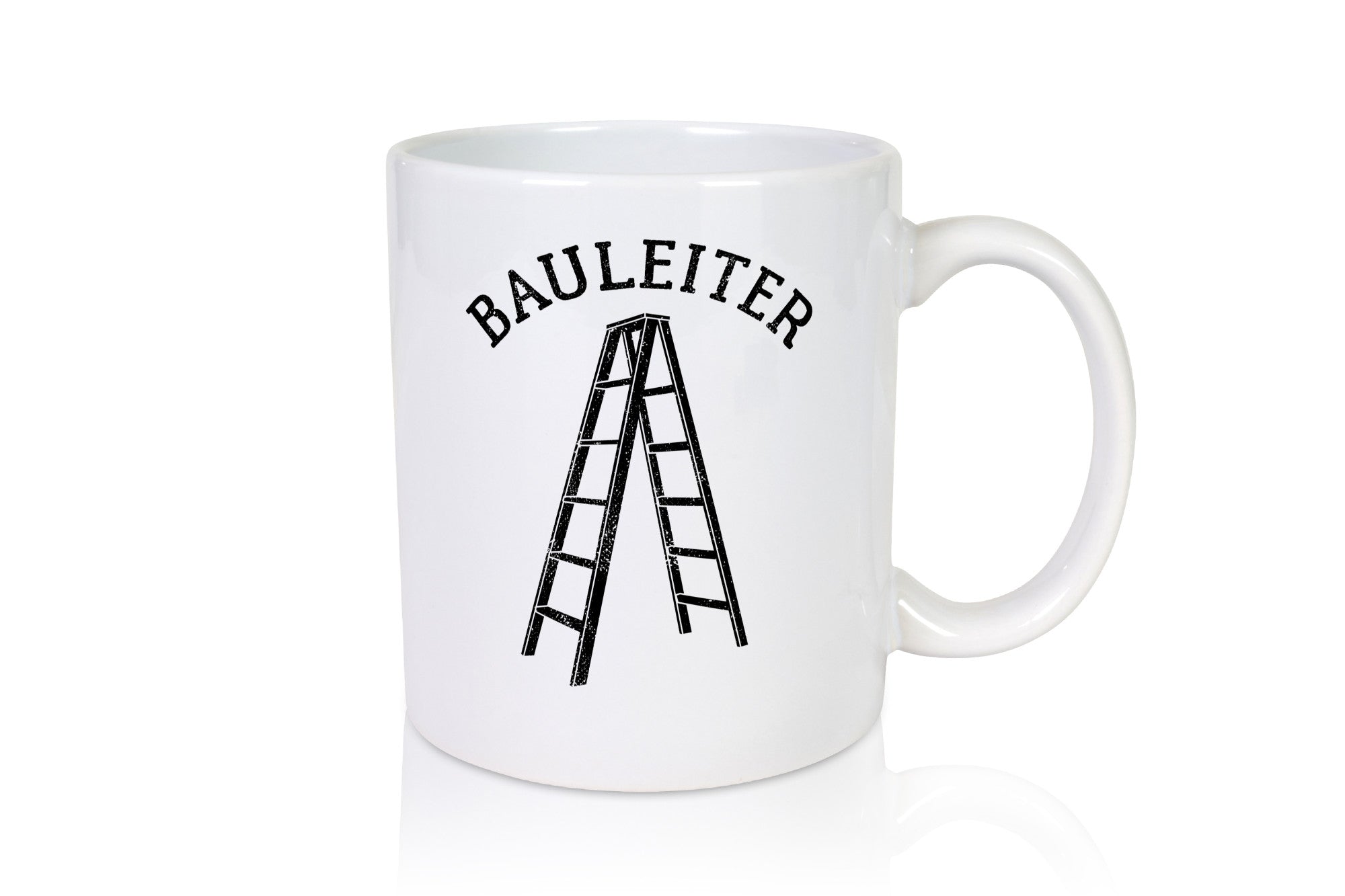 Bauleiter - Baustelle Leiter Wortspiel lustig Humor Geschenkidee Geschenk Tasse
