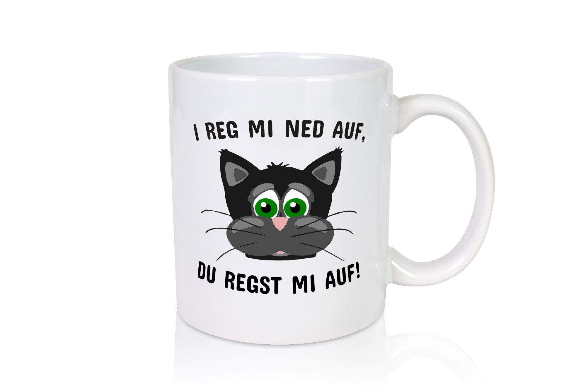 Bayrisch | Bayerisch Spruchtasse mürrische Katze lustiger Spruch Geschenk