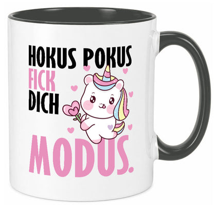 Hokus Pokus lustiger Spruch Geschenk Humor Geschenkidee Tasse