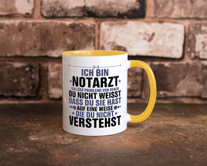 Löse Probleme: Notarzt | Arzt v2 Geschenkidee Humor Tasse