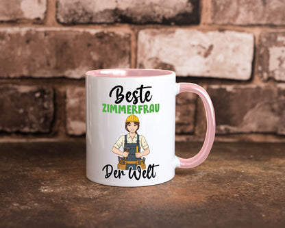 Beste Zimmerfrau| Holzbau | Handwerkerin v2 Geschenk Humor Geschenkidee