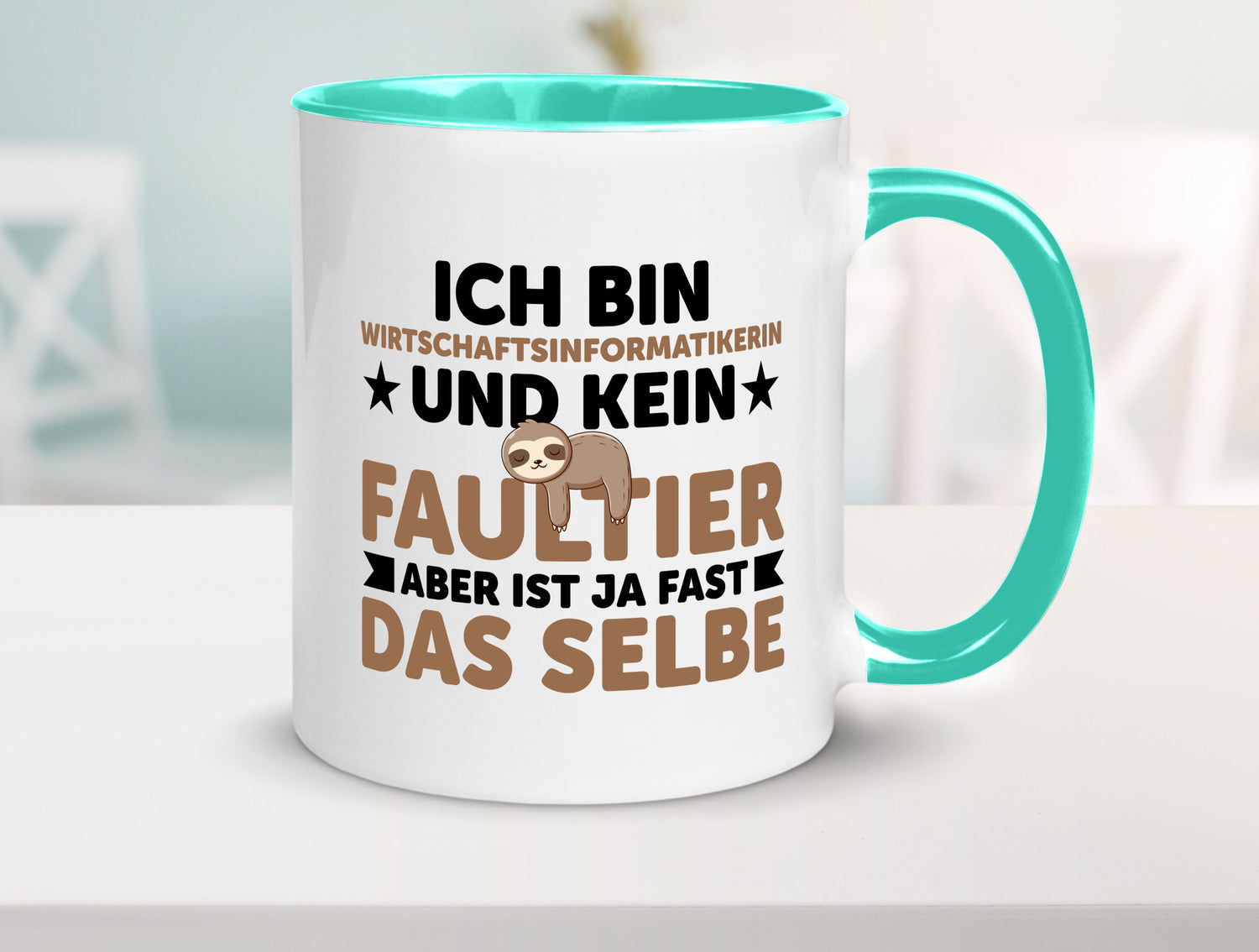 Ich bin kein Faultier: Wirtschaftsinformatikerin v2 lustig Tierliebhaber Humor