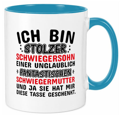 Stolzer Schwiegersohn einer Schwiegermutter Geschenkidee Familie Humor Tasse