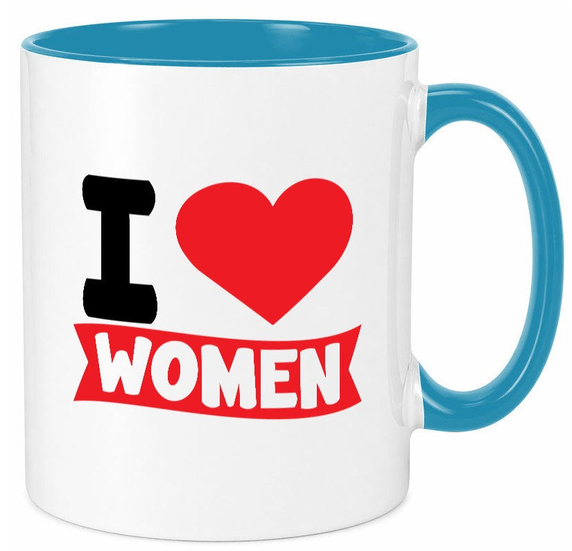 I love woman | Frauen Ich liebe v2 lustig Familie Geschenkidee Geschenk Tasse