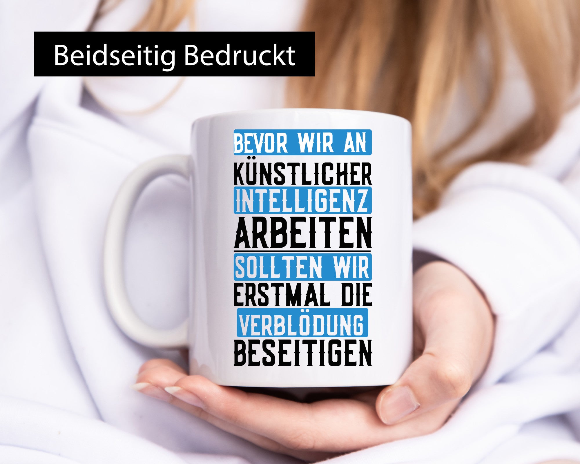 Künstliche Intelligenz | KI AI Verblödung Dummheit Geschenk Humor Geschenkidee