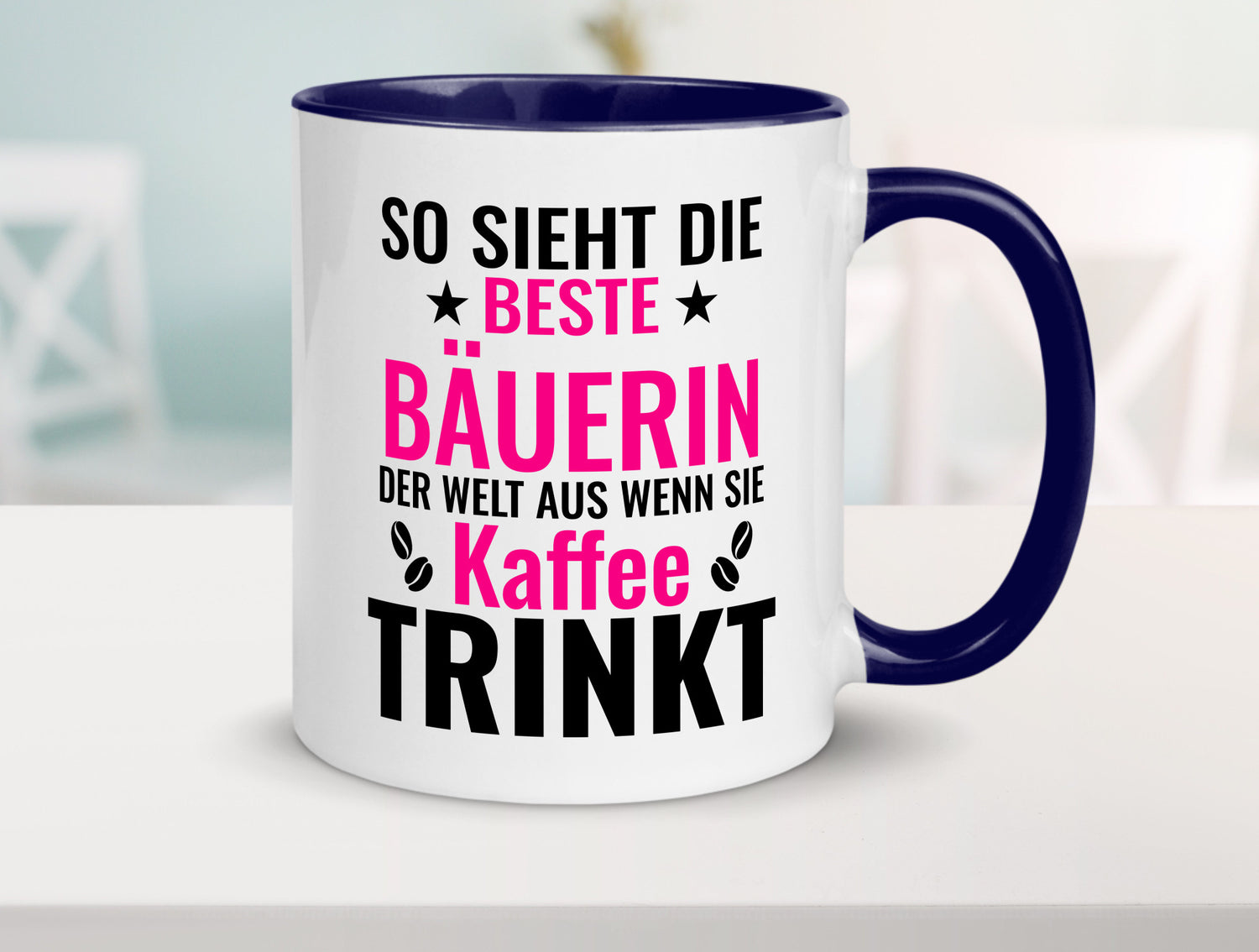 Kaffee trinkt: Bäuerin | Bauernhof Landwirtschaft Geschenk Humor Geschenkidee