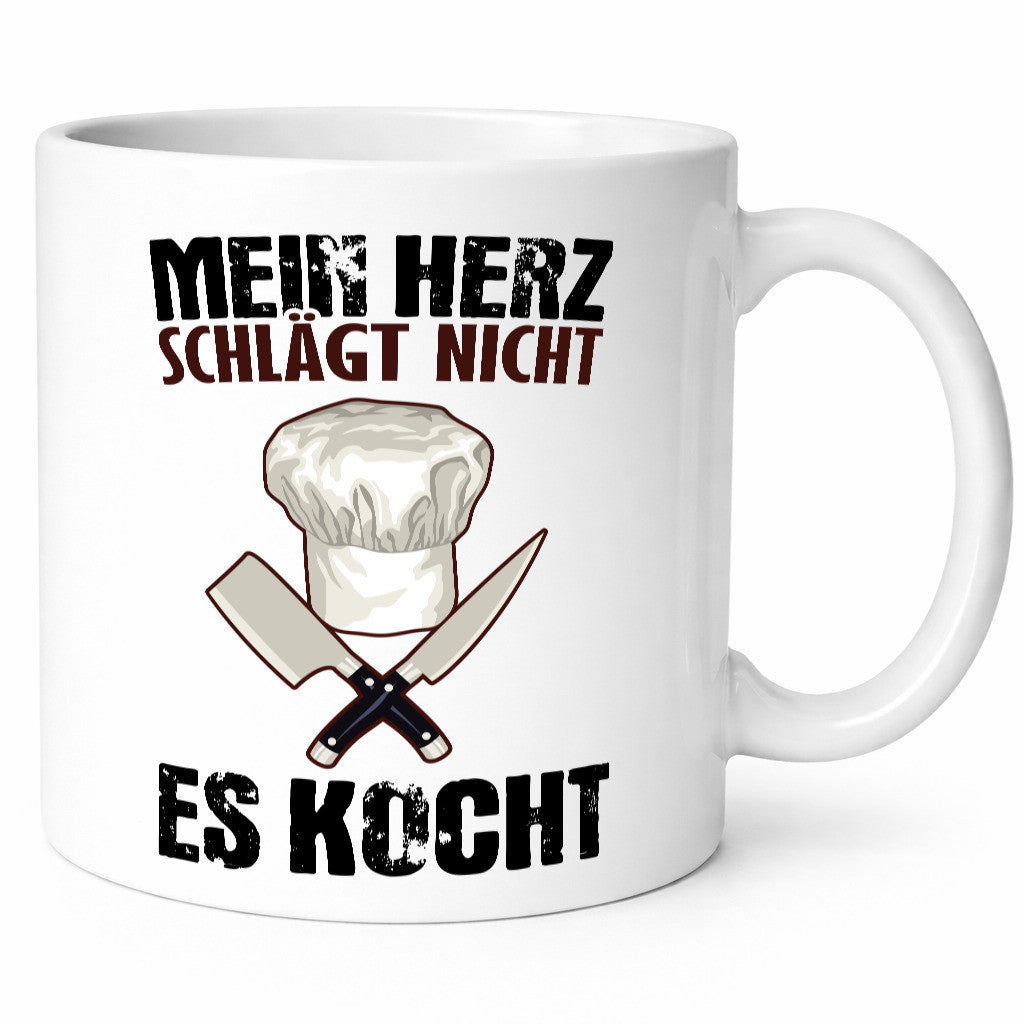 Mein Herz kocht Humor Geschenkidee Tasse