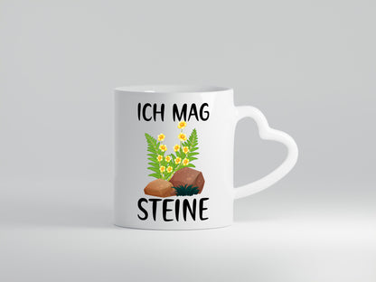 Ich mag Steine | Natur Blumen v2 Geschenkidee Humor Tasse