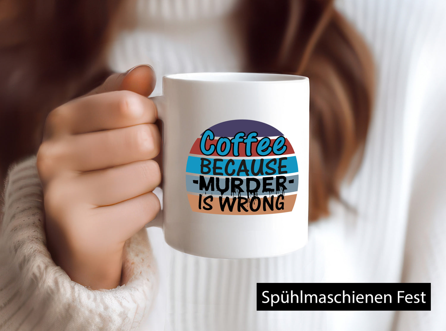 Kaffeetrinker Tasse | schwarzer Humor Büro Spruch Geschenk Arbeit Kollegen