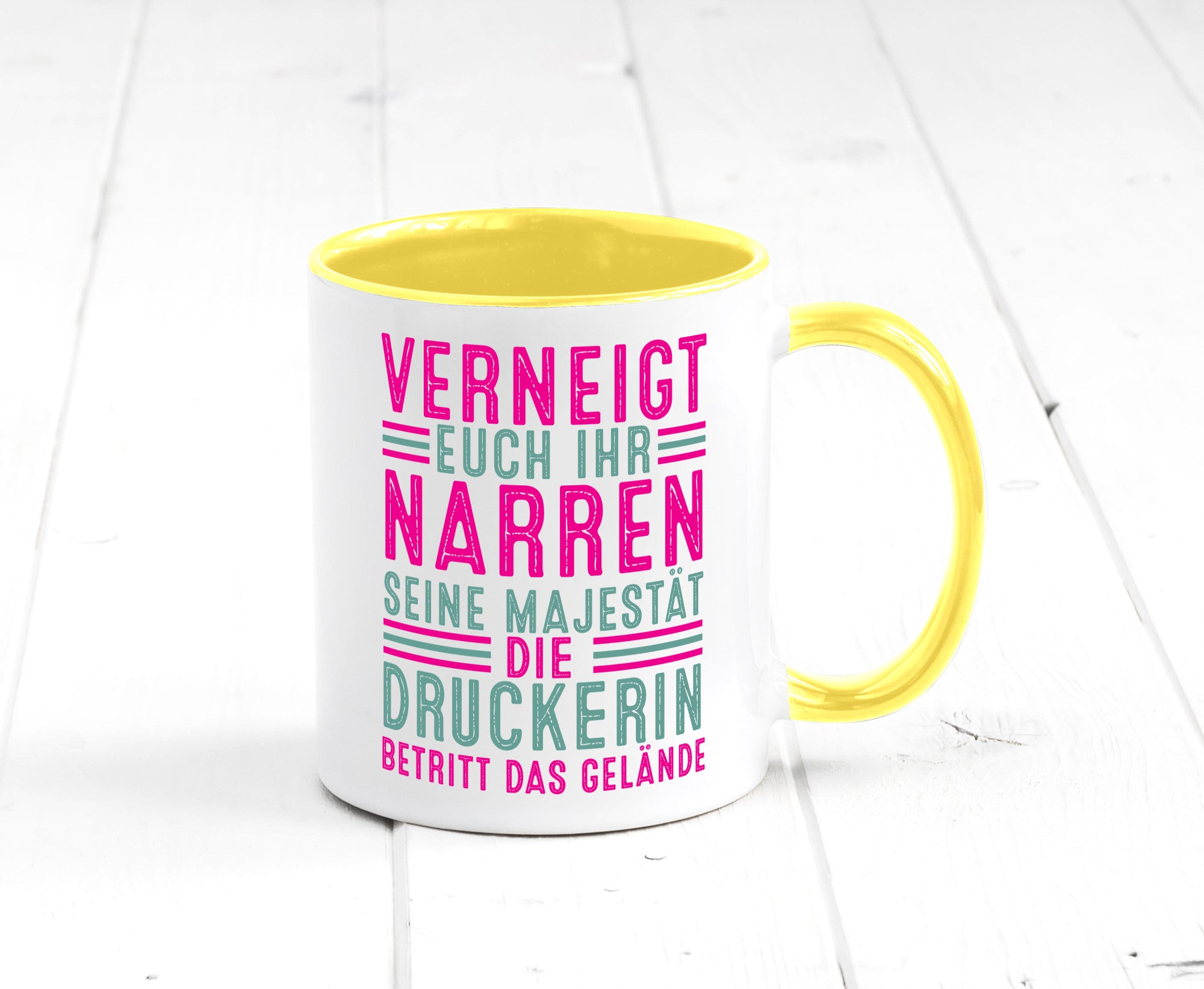 Verneigt euch: Druckerin | Druckerei Print Medien lustig Humor Geschenkidee
