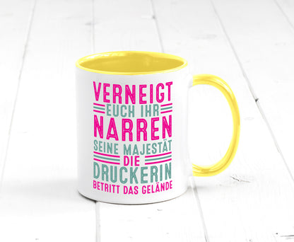 Verneigt euch: Druckerin | Druckerei Print Medien lustig Humor Geschenkidee