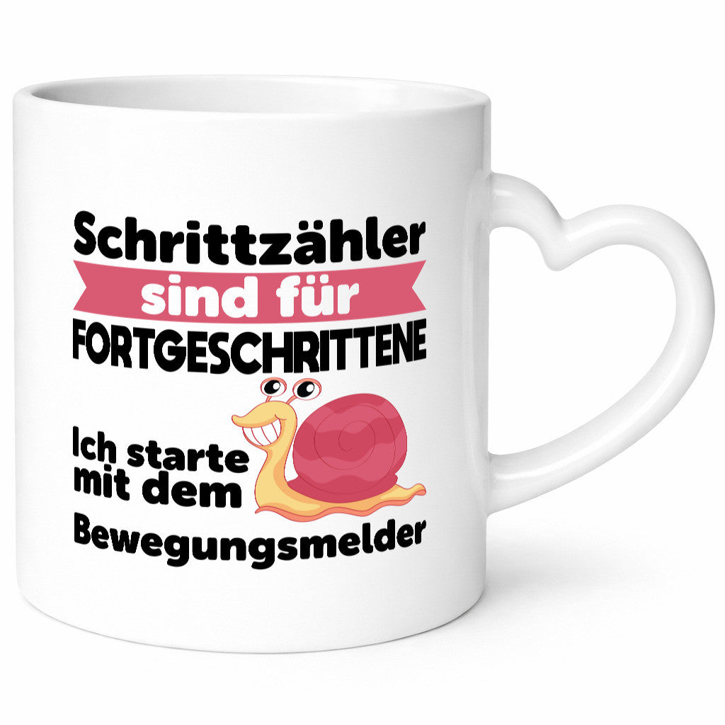 Schrittzähler Fortgeschrittene, Bewegungsmelder | Schnecke Geschenk Humor