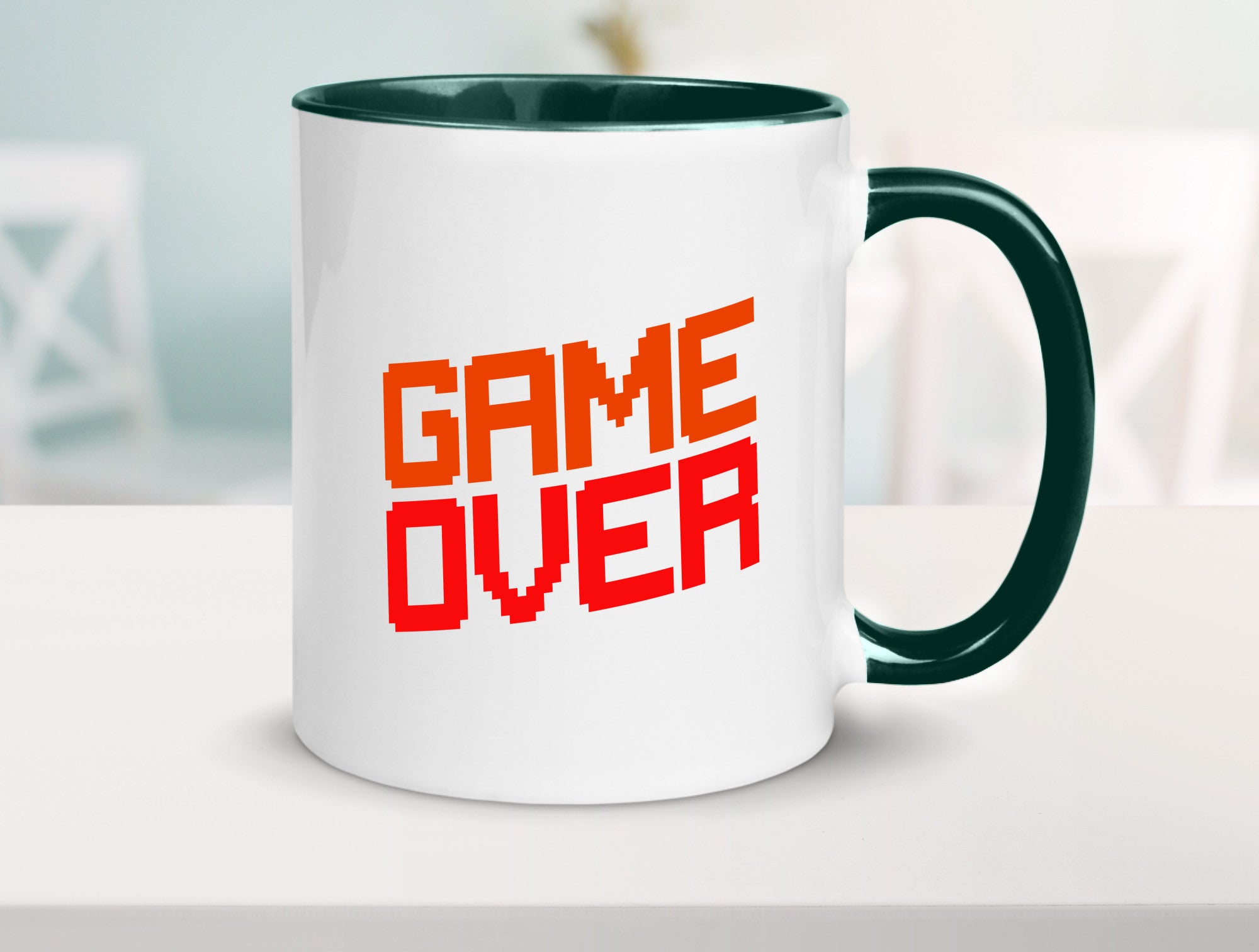 Game Over | Gamer Zocker Retro PC Nerd Pixel Geschenkidee Humor Tasse