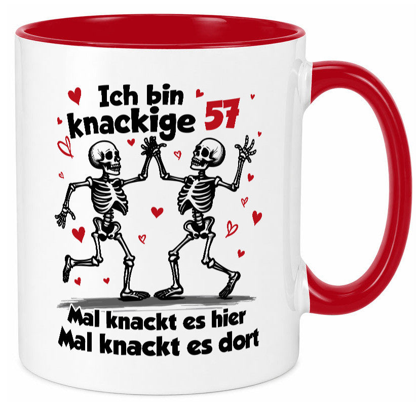 57. Geburtstag | Knackige 57 Ich bin alt lustig Geschenkidee Geschenk Tasse