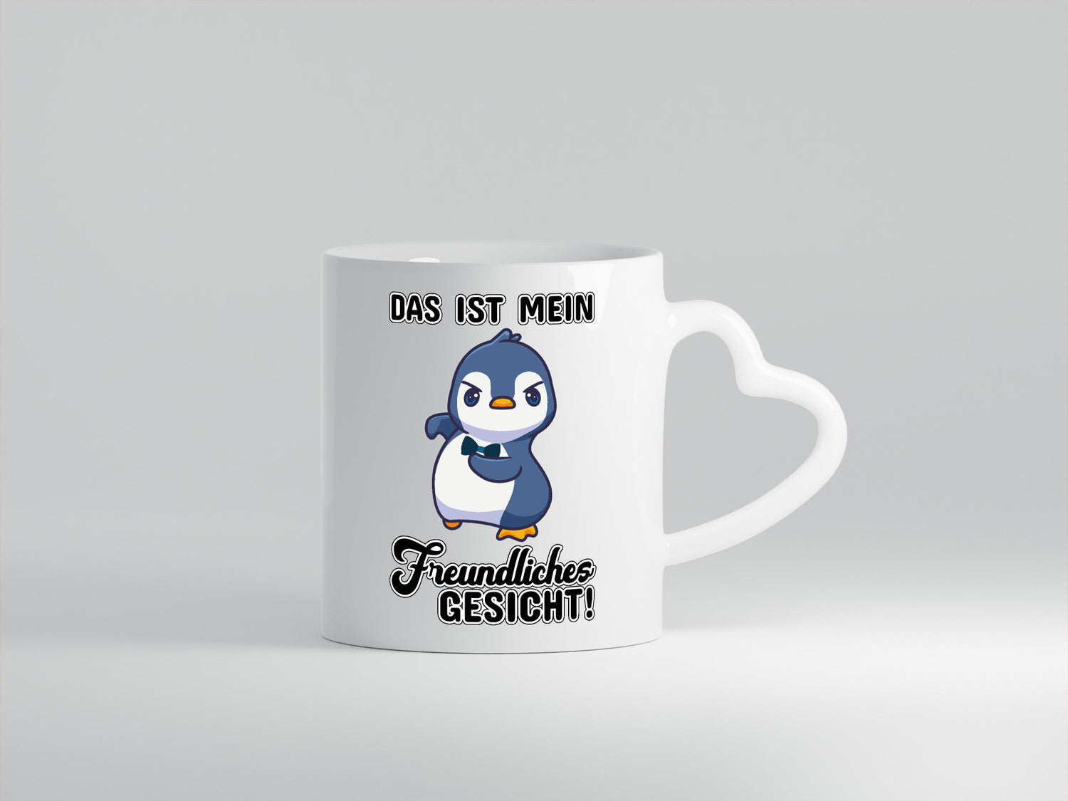 Freundliches Gesicht Geschenkidee Humor Tasse