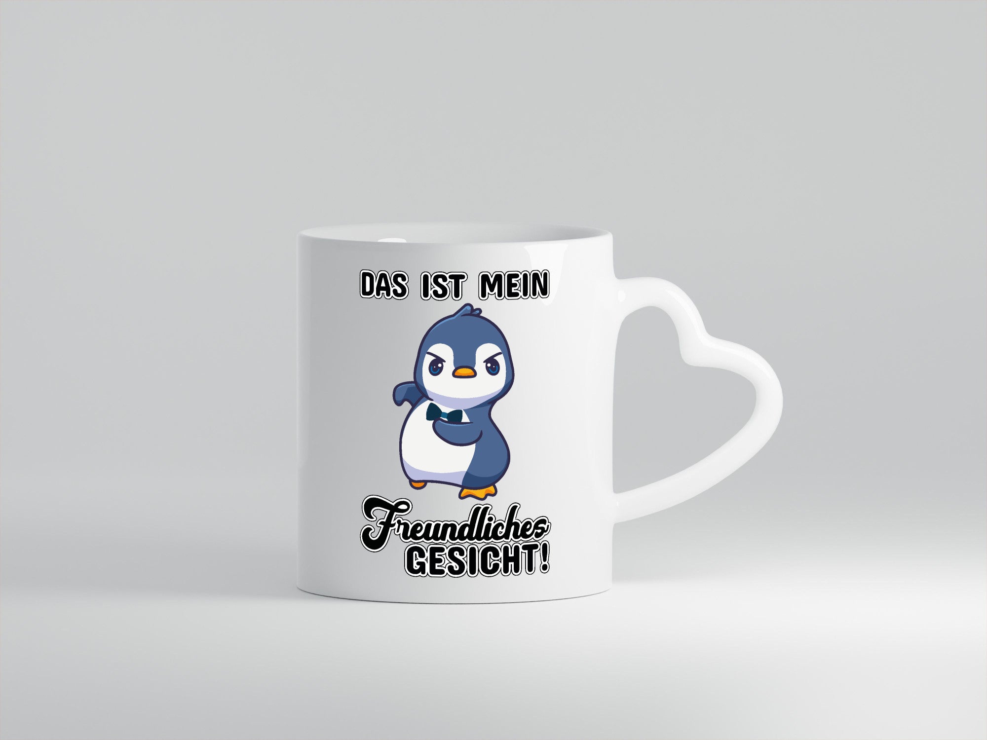 Freundliches Gesicht Geschenkidee Humor Tasse