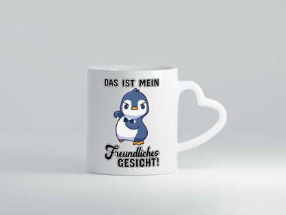 Freundliches Gesicht Geschenkidee Humor Tasse