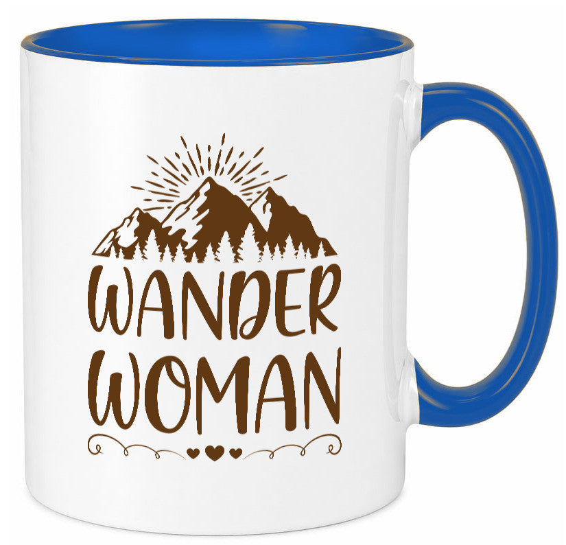 Wander Woman | Berge Herzen Geschenk Familie Geschenkidee lustiger Spruch Tasse