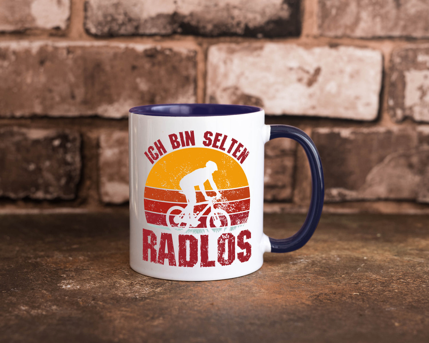 Ich bin Selten Radlos | Radfahrer Mountainbike Humor Geschenkidee Tasse