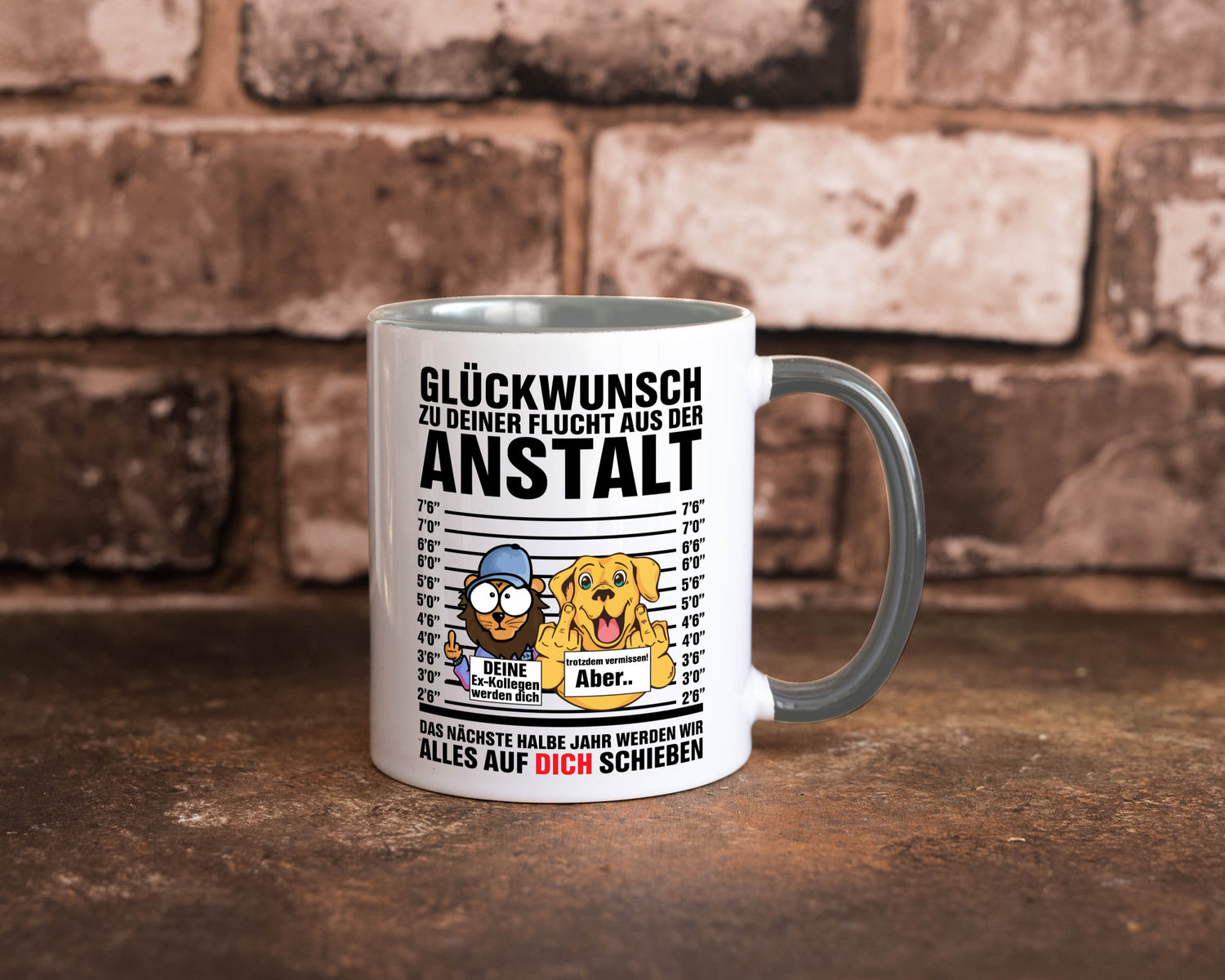 Glückwunsch zu deiner Flucht | Abschiedgeschenk v3 Geschenk Humor Geschenkidee