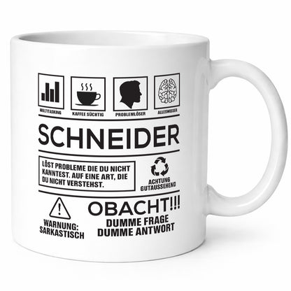 Achtung Probleme Schneider | Beruf Schneiderei Geschenkidee Arbeit Kollegen