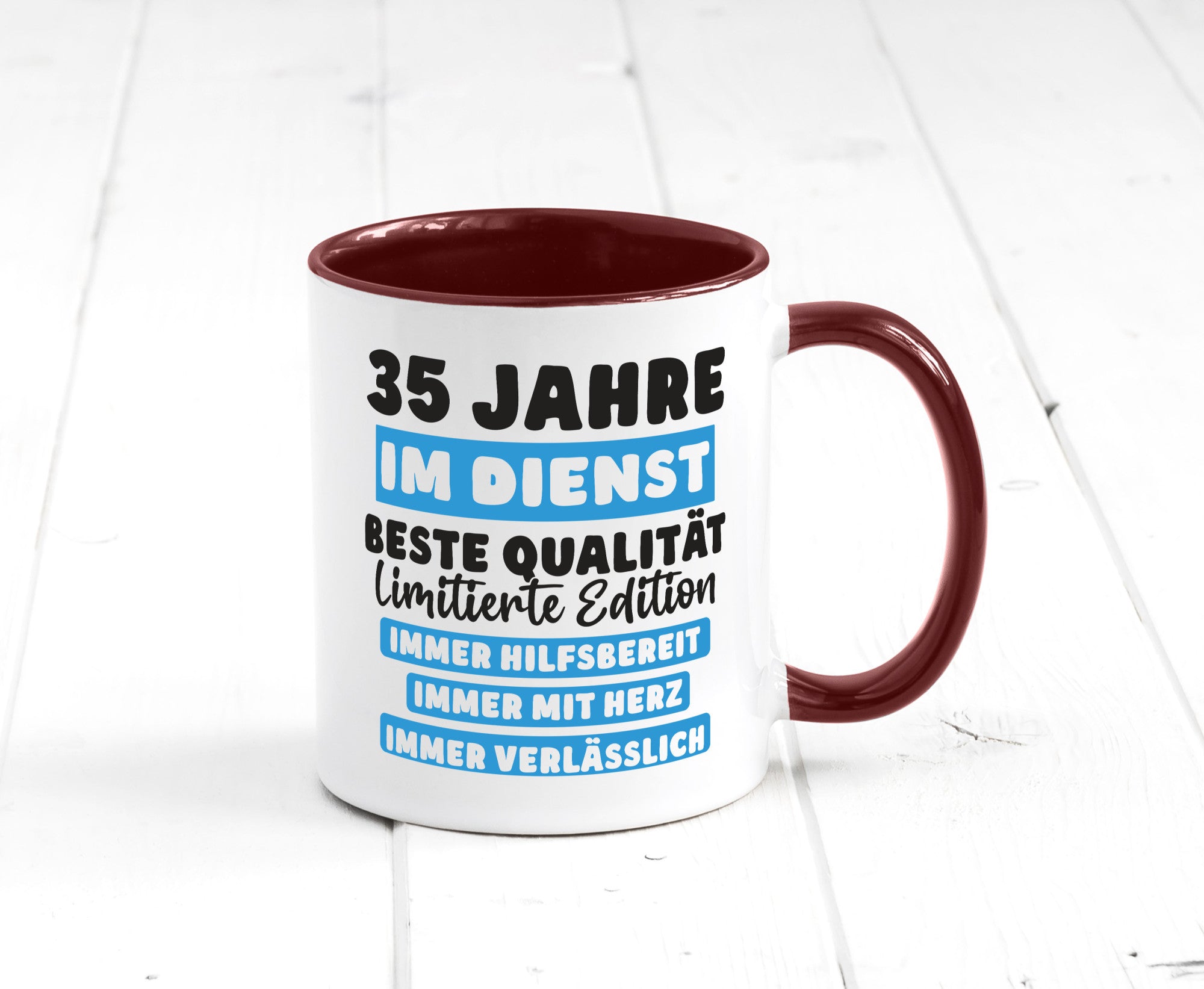 35 Jahre im Dienst | Jubiläum Arbeit v6 lustiger Spruch Geschenk Kollegen Büro