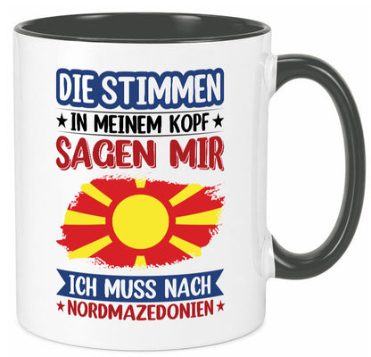 Nordmazedonien | Urlaub Stimmen in meinem Kopf Geschenk Humor Geschenkidee