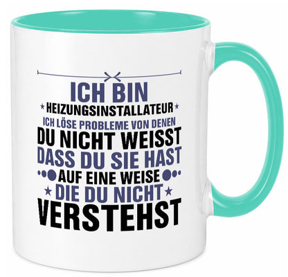 Löse Probleme: Heizungsinstallateur | Heizungsbauer lustiger Spruch Geschenk