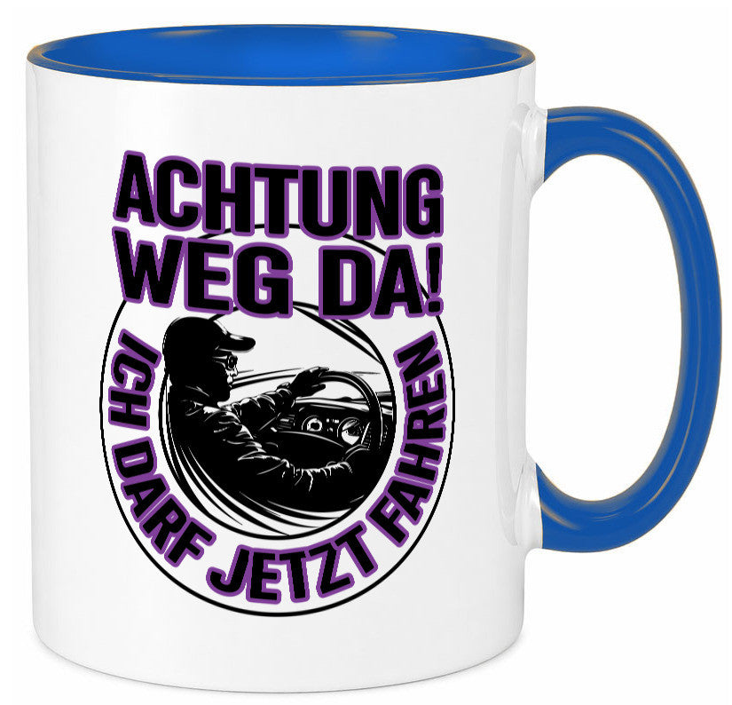 Achtung weg da ich darf jetzt Fahren | Führerschein lustig Humor Geschenkidee