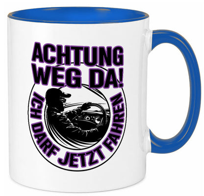 Achtung weg da ich darf jetzt Fahren | Führerschein lustig Humor Geschenkidee