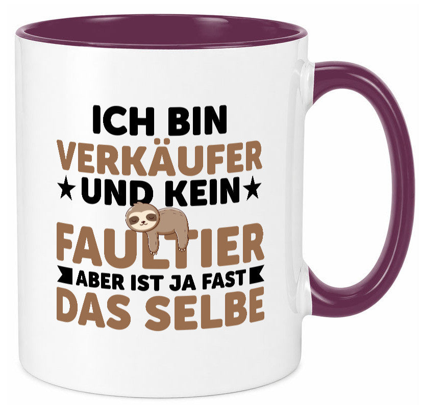 Ich bin kein Faultier: Verkäufer | Kollege Verkaufsjob v2 lustig Arbeit