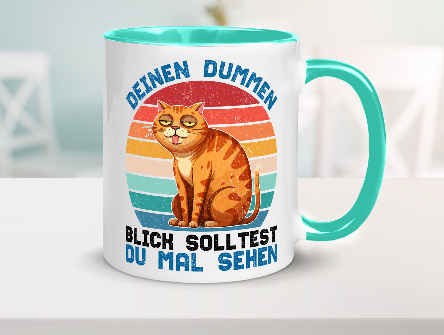 Deinen dummen Blick solltest du mal sehen | Katze Geschenkidee Tierliebhaber