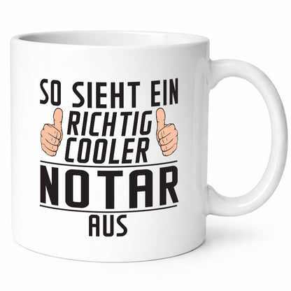 Richtig Cooler Notar | Jurist lustig Humor Geschenkidee Geschenk Tasse