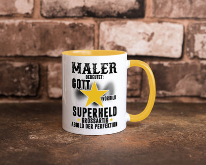 Bedeutung von Maler | Malerei Humor Geschenkidee Tasse