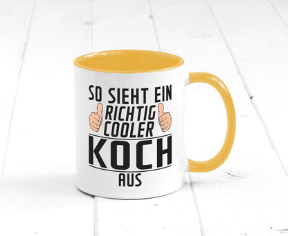 Richtig Cooler Koch | Chefkoch Humor Arbeit Kollegen Büro Geschenkidee Tasse