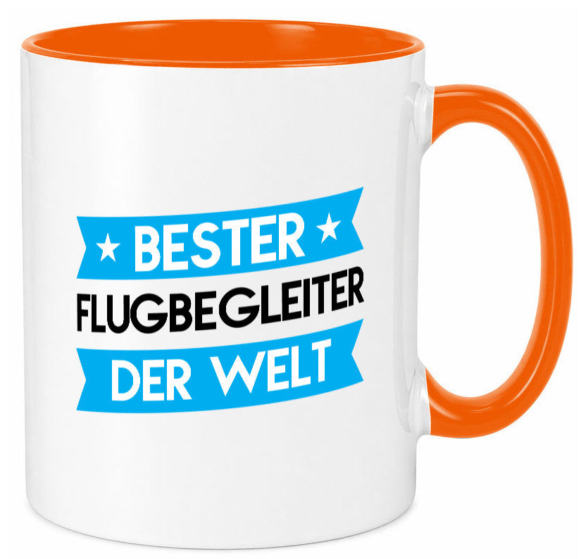 Bester Flugbegleiter | Steward Flughafen Humor Geschenkidee Tasse